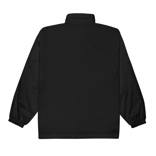 Basic Unisex-Windbreaker von Dersimstore in Schwarz, Rückansicht