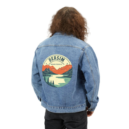 Jeansjacke Rückseite mit großem Rückenemblem