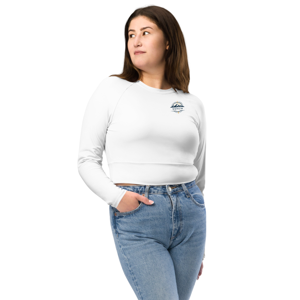 Langarm Crop Top für Damen