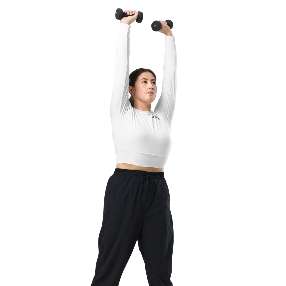 Langarm Crop Top für Damen