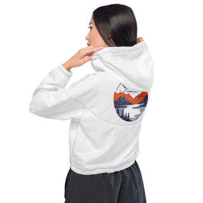 Bauchfreier Damen-Windbreaker