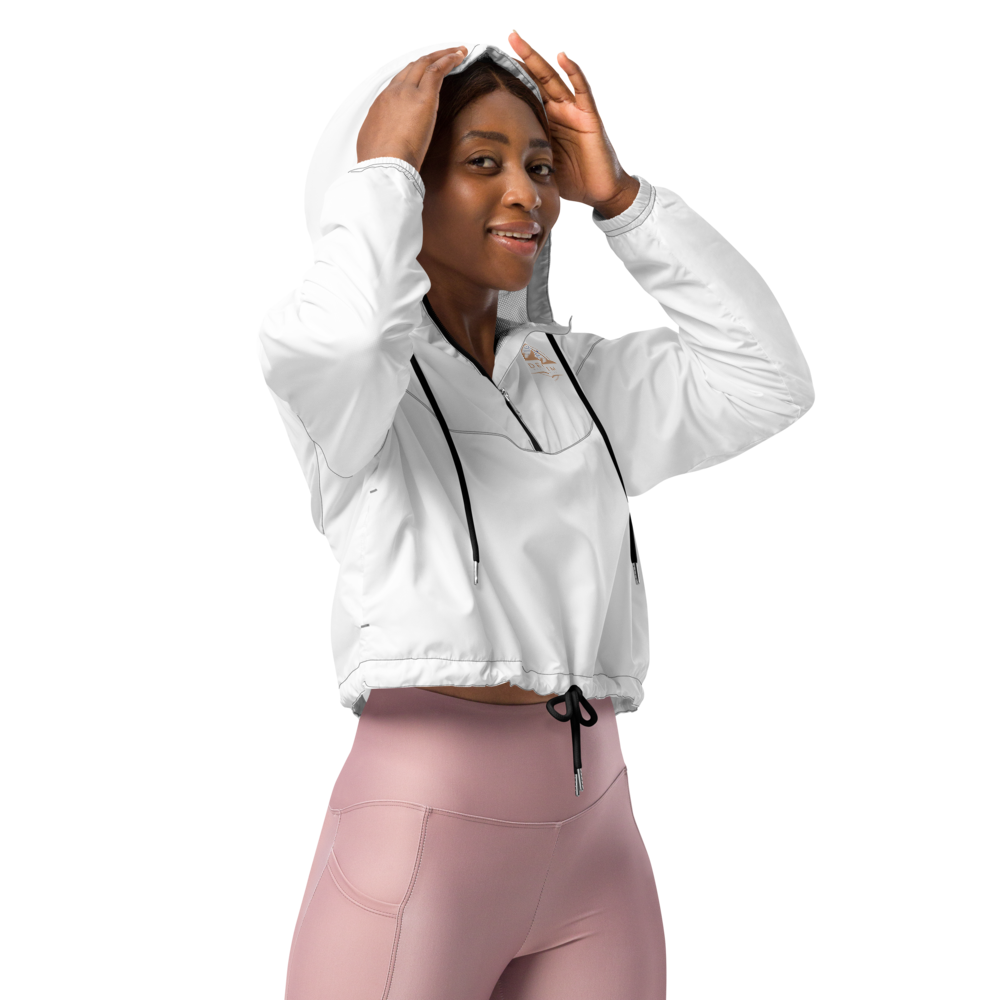Bauchfreier Damen-Windbreaker