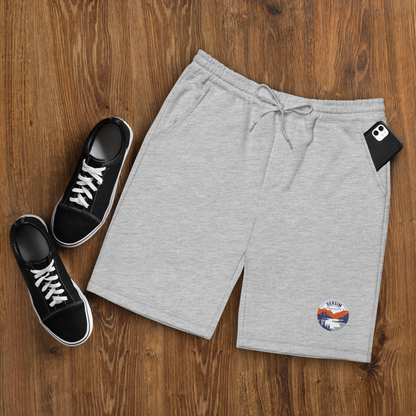 Sweatshorts grau mit rundem Emblem vorne