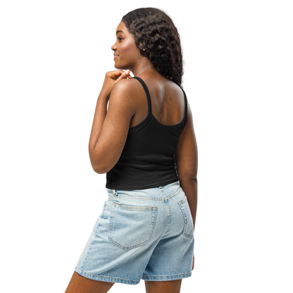 Damen Tanktop mit feiner Rippstruktur