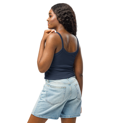 Damen Tanktop mit feiner Rippstruktur