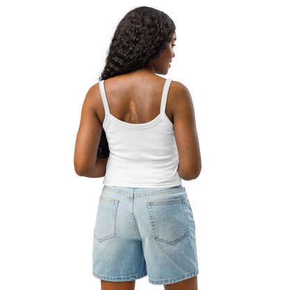 Damen Tanktop mit feiner Rippstruktur